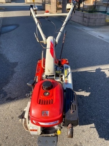 （ヤ）三菱MM657S耕運機6.3馬力中古管理機ハンドル回転土揚げ