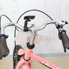 子ども用自転車✨補助輪付き✨18インチ✨ピンク✨鍵なしタイプ✨中古品【こちらは店舗です。浜村鹿野温泉ICから3分 買取本舗 宮本リサイクル 営業時間９～１９時 定休日水曜のみ←連絡できませんm(_ _)m】G160の画像