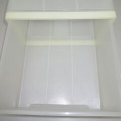 stp-1269　無印良品　ポリプロピレンボックス・引出式・大　ホワイト　無印　良品計画　MUJI　PPケース　クリアケース　衣装ケース　押し入れ収納　チェスト　衣類ケース　収納　押入れ　押入　引出　衣類収納の画像