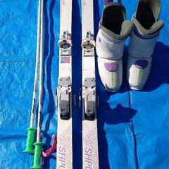 スキーセットジュニア(板，靴，ストック)の画像