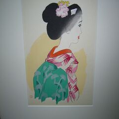 竹久夢二[舞奴]版画刷り松永安生２００/168本物保証 竹久夢二[舞奴]版画刷り松永安生200/168本物保証