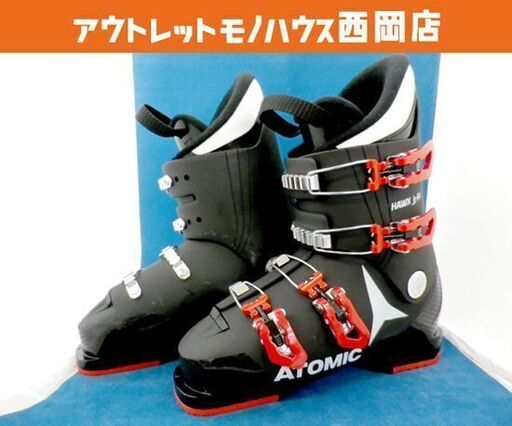 アトミック ATOMIC HAWX Jr R4 24-24.5cm 2021年モデル 黒・赤・白 ジュニアスキーブーツ 子供用 西岡店