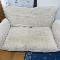 ソファベッド(使用感あり)カバー付き