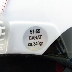 ALPINA/アルピナ ヘルメット CARAT ブラックｘレッド ジュニア用 51～55cm 西岡店 の画像