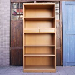 GMHH409○浜本工芸 / HAMAMOTO 書棚 本棚 書庫 ブックシェルフ HAMAMOTO(浜本工芸) No.3600 ナラ材 書棚です。純国産のしっかりとした