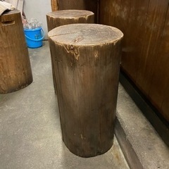 丸太椅子