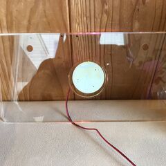 ★LED照明のアクリルナンバーフレーム・ナンバープレートの周りが...