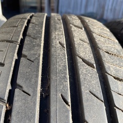 195/60R15 社外ホイール付きタイヤ　溝8分山（？）長期保管品の画像