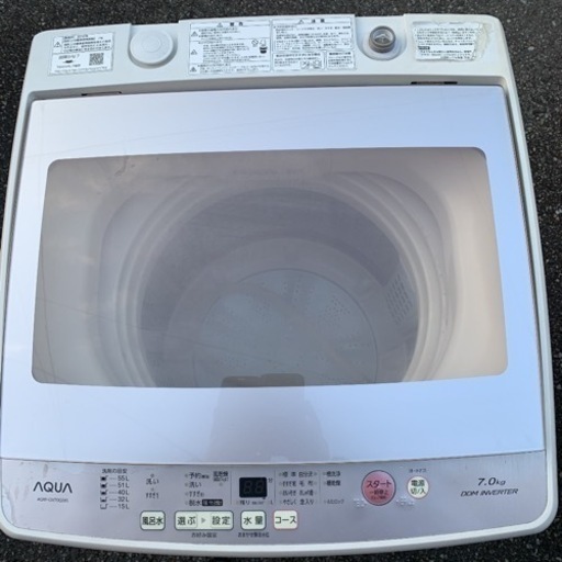 全自動電気洗濯機　アクア　AQUA AQW-GV70G 2018年製　7.0kg