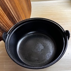 鉄鍋　蓋付き　22.5cmの画像