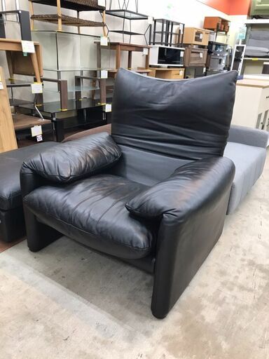 ✨本革✨ Cassina ixc. 1Pソファ MARALUNGA カッシーナ・イクスシー 1人掛ソファ