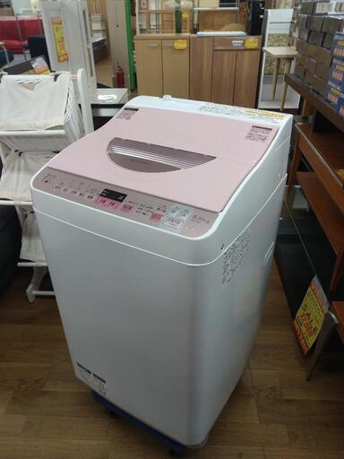J033 ★6ヶ月保証★5.5/3.5K洗濯乾燥機  SHARP  ES-TX5A-P  2017年製