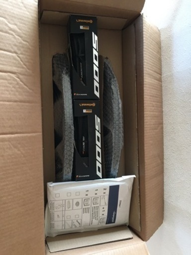 ゾンダC17 WO クリンチャー 前後セット シマノ用　コンチネンタルグランプリ5000 2本　のセット