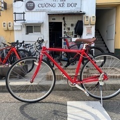 値下げ‼️ WEEDEND BIKE フレーム　アルミ 7変速　赤　700c‼️