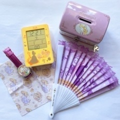 ラプンツェル 置き時計　貯金箱　雑貨セット