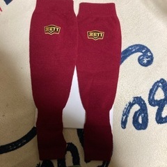 ZETT ソックス　大人用　エンジ色