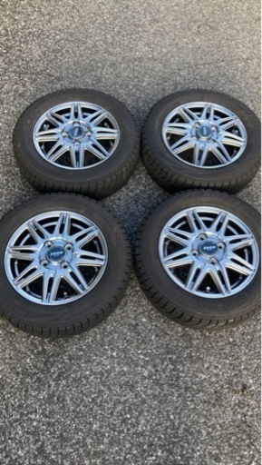 【受付終了】スタッドレスタイヤ155/65R13  4本セット　アルミホイールつき