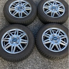 【受付終了】スタッドレスタイヤ155/65R13  4本セット　アルミホイールつき