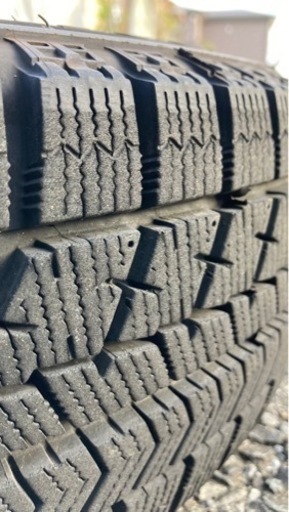 【受付終了】スタッドレスタイヤ155/65R13  4本セット　アルミホイールつき