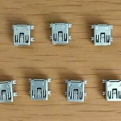 USBコネクタ7個 ミニB USB 2.0の画像