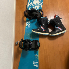 K2 WWW スノーボード ボード 148cm ビンディング セット FLUX スノーボード 3点セット（K2、Burton、flux）