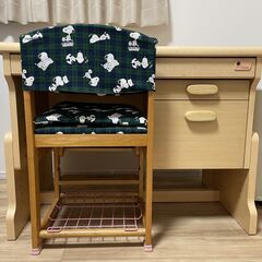 【取引中】学習机　イス　セットでお譲りします。　勉強机　お譲りします。
