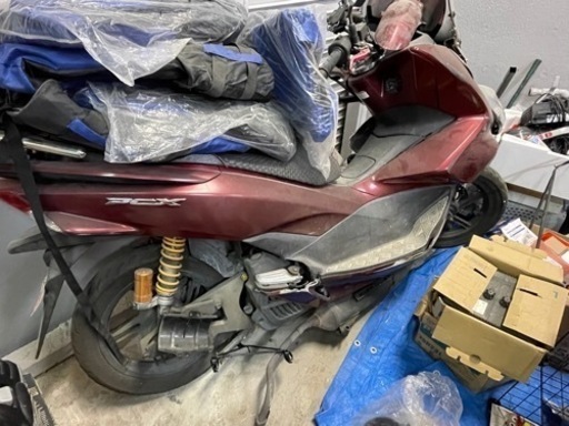 pcx125実働外装交換必須、シグナスエンジン書付きフレーム