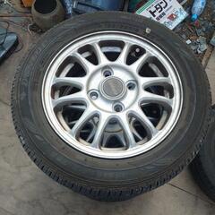 軽自動車155/65R13アルミホイール付きタイヤメーカーバラバ...