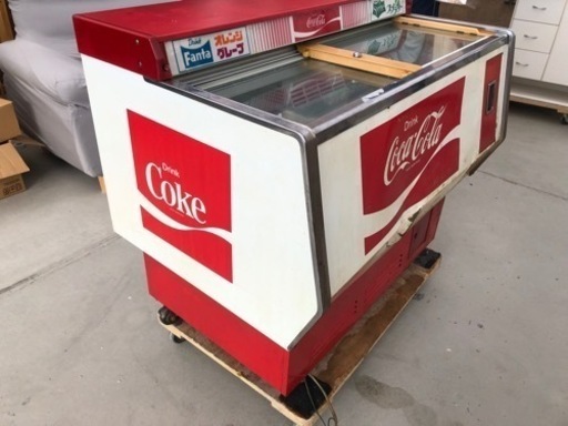昭和レトロなコカコーラ三菱オープンクーラー　動作確認OK