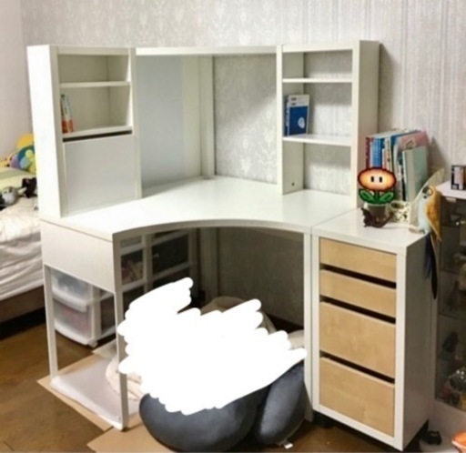 （受け渡し決定）IKEA ミッケ デスク 机 と引き出しセット