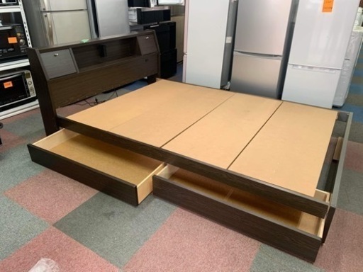 ?引き出し付きダブルベッド⁉️大阪市内配達可能?