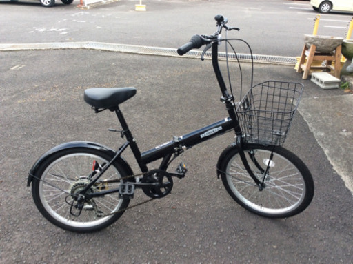 折りたたみ自転車（黒）  ENDO