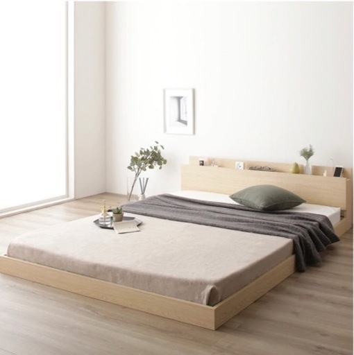 クイーンサイズ　ローベッド（セミシングル連結タイプ）