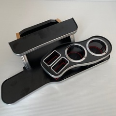 【新品同様】ウィッシュ 10系 フロントテーブル ブラック/メッキ コースター付