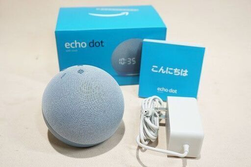 【苫小牧バナナ】良品 amazon/アマゾン echo bot エコードット alexa アレクサ スマートスピーカー トワイライトブルー 第4世代 元箱付き 状態良好♪
