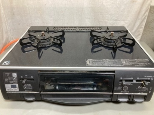 パロマガスコンロ(ガラストップ両面焼き)