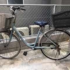 自転車　ママチャリ　装備品付きの画像