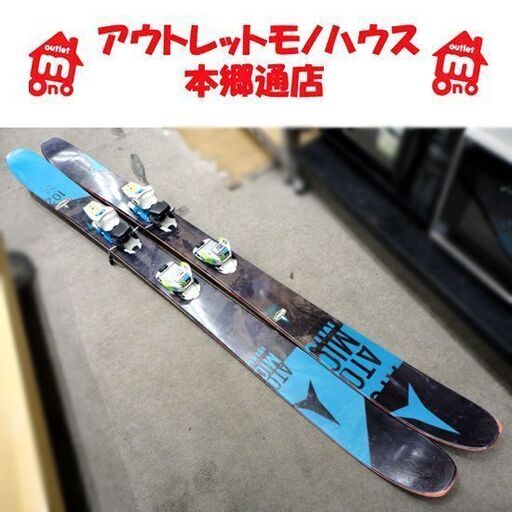 札幌 164㎝ アトミック ATOMIC オートマチック102 パウダー ロッカー バックカントリー ファットスキー 新雪 山スキー ウッドコア 本郷通店