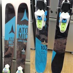 札幌 164㎝ アトミック ATOMIC オートマチック102 パウダー ロッカー バックカントリー ファットスキー 新雪 山スキー ウッドコア 本郷通店の画像
