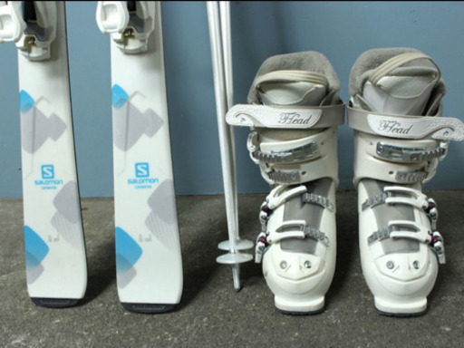 札幌引取限定 SALOMON サロモン lagoon レディース スキーセット 151cm ブーツ/25-25.5cm