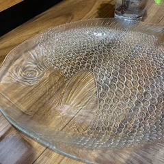 arcoroc アルコロック 魚型ガラス大皿の画像