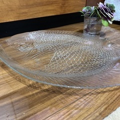 arcoroc アルコロック 魚型ガラス大皿の画像
