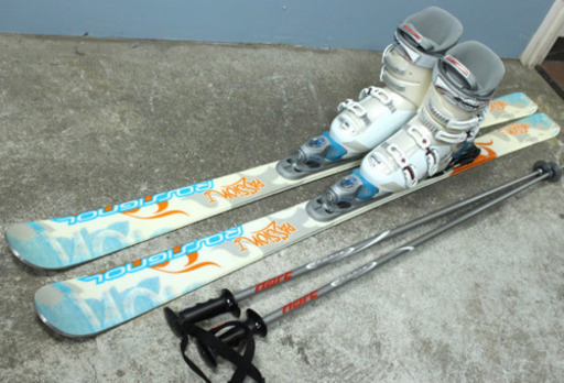 札幌引取限定 ROSSIGNOL ロシニョール レディーススキーセット 板/154cm ブーツ/24-24.5cm