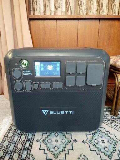 ポータブル電源、BLUETTI、AC200MAX、『本体横側と底面に傷あり！、春先までの期間限定出品』