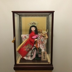 ケース入り日本人形　舞踊市松