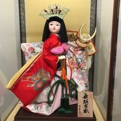 ケース入り日本人形　舞踊市松の画像