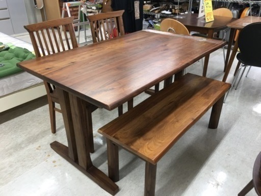 ヴィンテージ風　ベンチ　ダイニングセット