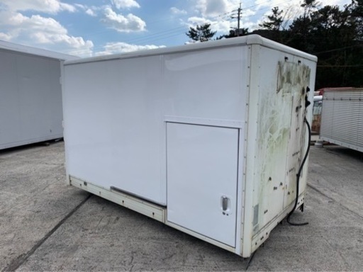 No.570 アルミバン 2ｔ 車  アルミ 箱 バイク 倉庫 トラック コンテナ 米 保管庫 物置 DIY