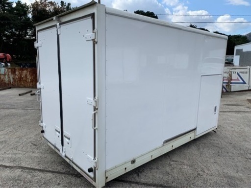 No.570 アルミバン 2ｔ 車  アルミ 箱 バイク 倉庫 トラック コンテナ 米 保管庫 物置 DIY