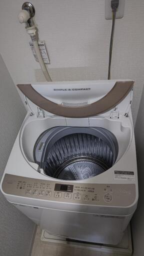 SHARP　全自動洗濯機7kg　ES-KS70T-N